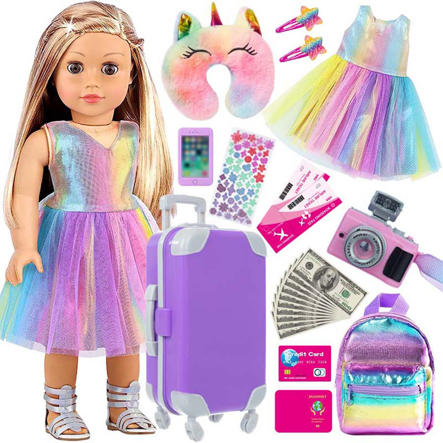 Laptop Accessories Girls - 18 inç Bebek Kıyafetleri ve Aksesuarları