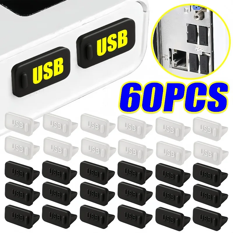 Laptop Accessories Protector - Silikon USB Bağlantı Noktası Toz Fişi