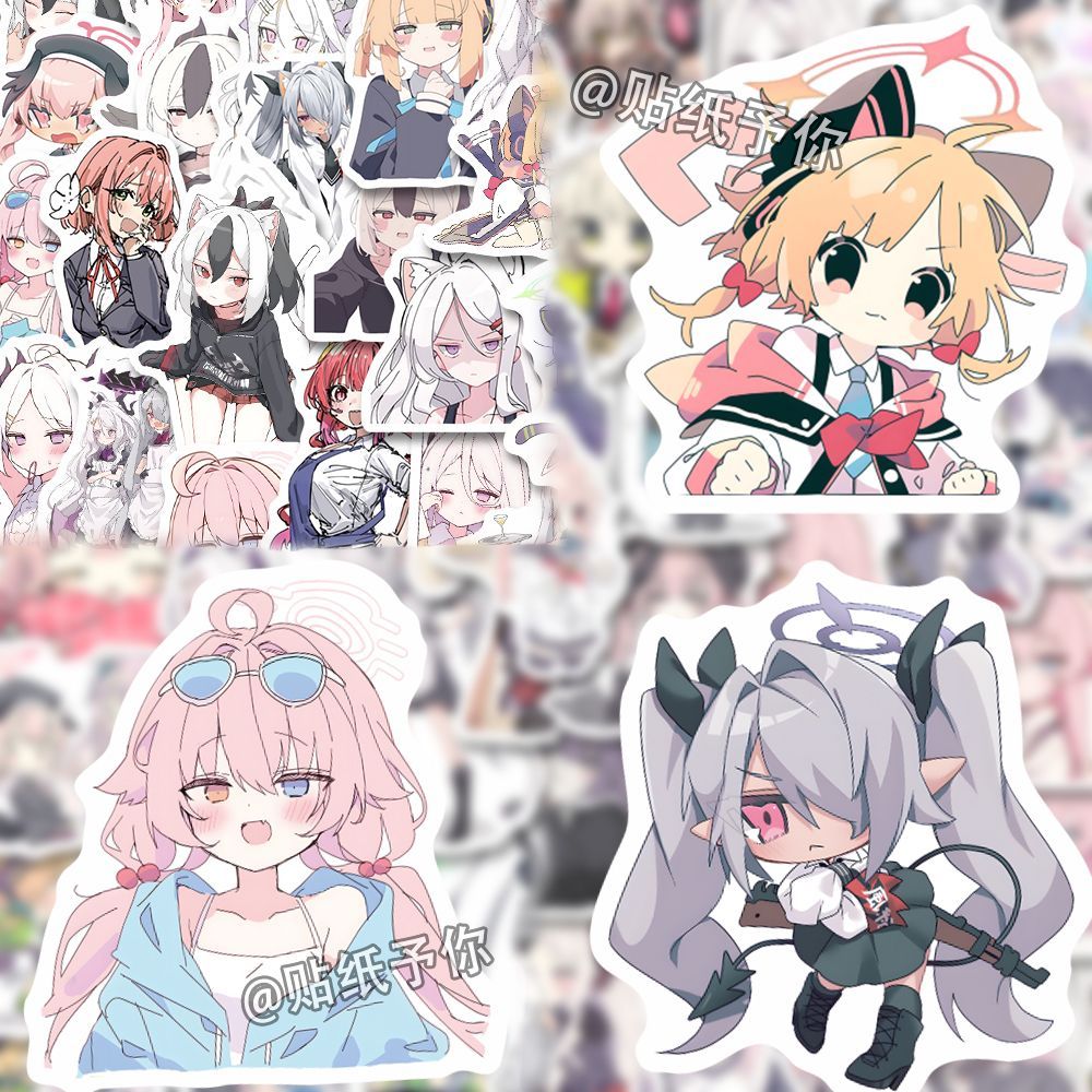 Laptop Accessories Girls - 110 adet Anime mavi arşiv Sorasaki