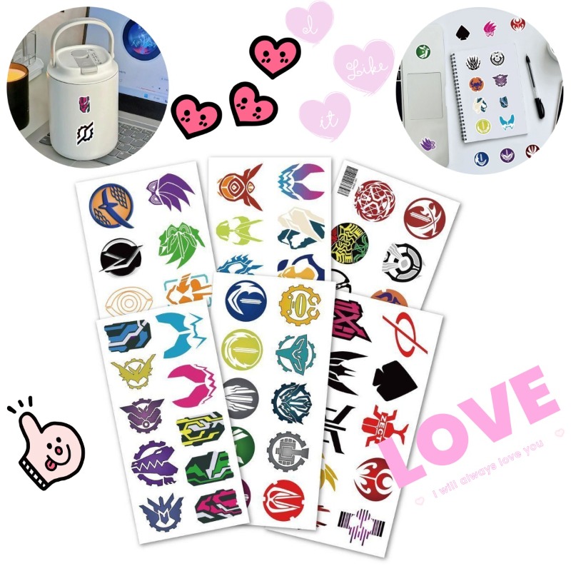 Laptop Accessories Wholesale - 60 sayfa Kamen Rider Logo Çıkartmaları