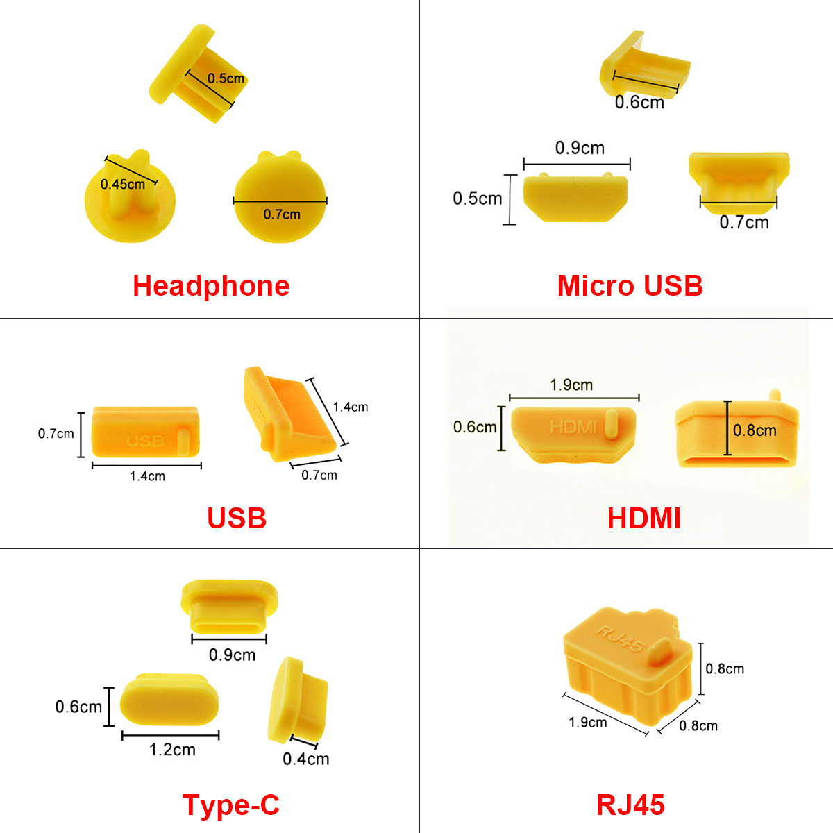 JCD 10 adet Silikon Tip-C Mikr - Laptop Accessories Protector incelemesi ve fiyatı
