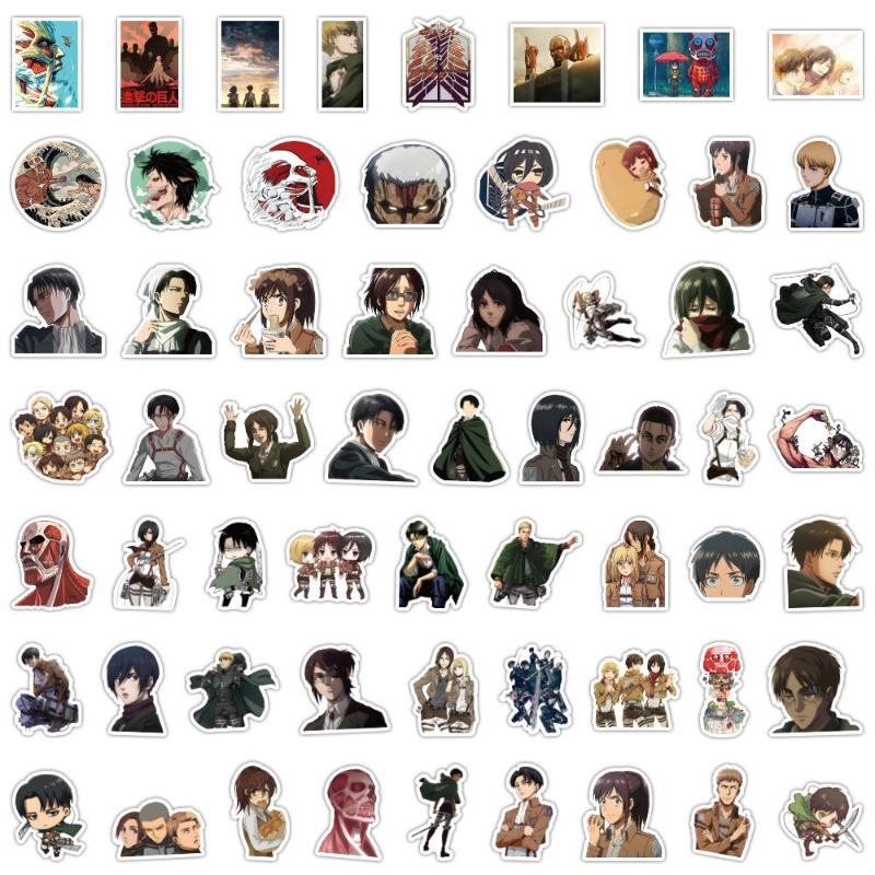 60 adet Titan Anime çıkartmala - Laptop Accessories Wholesale incelemesi ve fiyatı